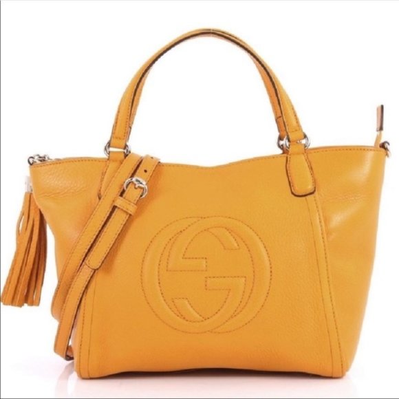 Orange Gucci Soho Tote - Picture 1 of 8
